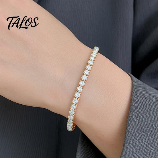 Bracciale Statement Versatile 2MM Tennis per Donne Ragazze Teen, Bracciale Colorato con Zirconia Cubica per Tutti i Giorni, Impilabile Scintillante con Strass Quadrati