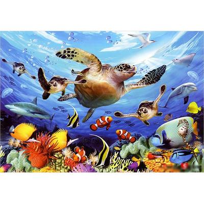 Puzzle Life Sea Turtle's Journey 1000 Pieces, 51x73.5cm Jigsaw Puzzle, Childrens Games, Educational Toys
