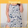 Size Plus Nightgown Summer Womens Butterfly Printed Sexy Halter Nightgown Homewear