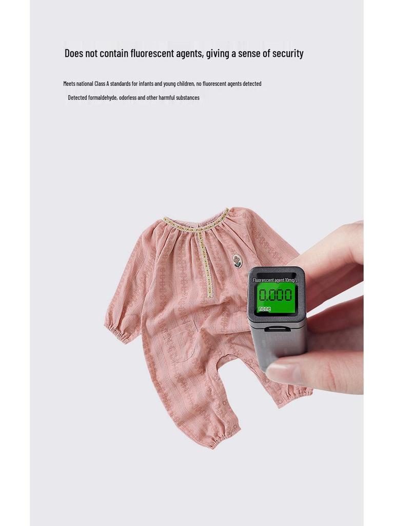 Letni pajacyk dla dziewczynki, z długim rękawem, Klasa A, oddychający - Rozmiary od 0-3 do 24 miesięcy