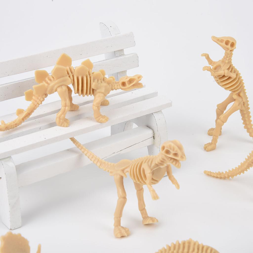 Children'S Dinosaur Skeleton Ornaments Dinosaur Bone Fossils Static Animal Models Skeleton Ornaments Archaeological Toys