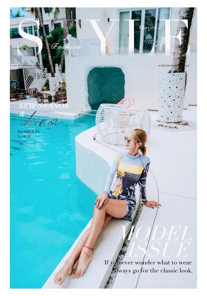 Women's Two-Piece Long Sleeve Swimsuit: Slim-Fit, Sun-Protective, for Swimming, Surfing, and Diving.