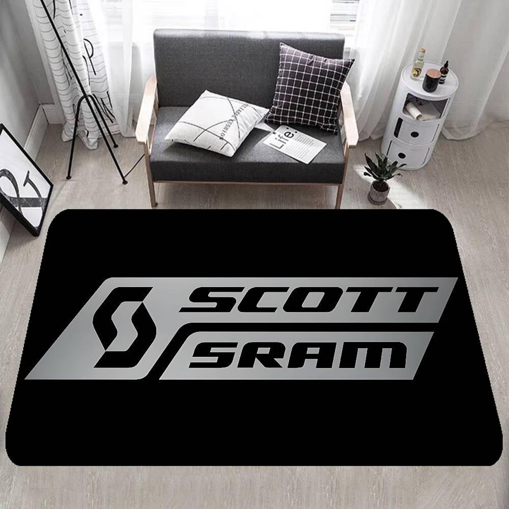 S-ScottS Bike Logo Floor Mat Rectangle Anti-slip Home Soft Badmat Front Door Indoor Outdoor Mat Hotel Decor Mat