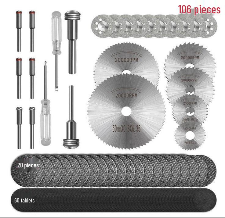 Power Drill Circular Saw Blade Set - High-Speed Steel Thin Cutting Disc for Woodworking and Electric Grinder
