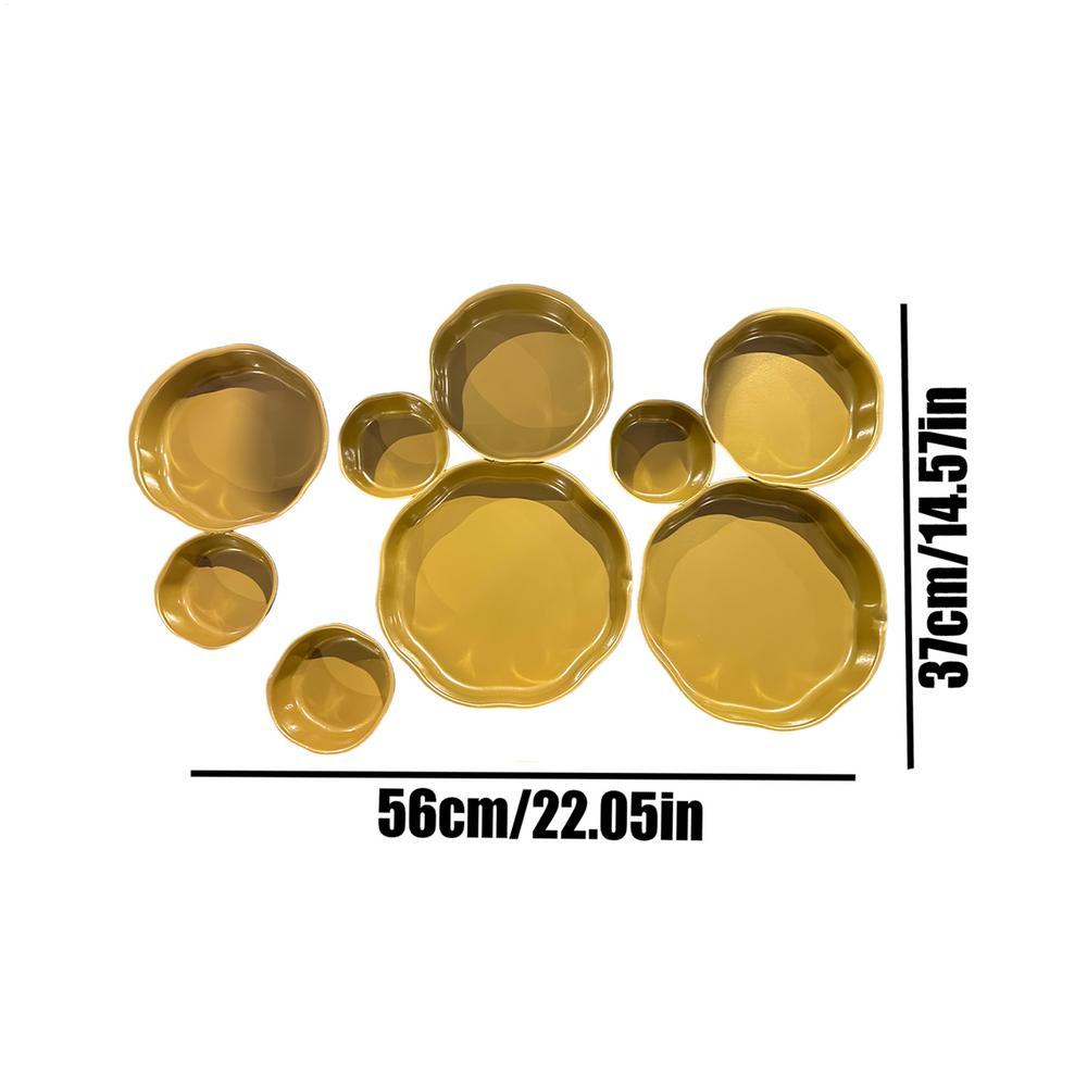 Cluster Serving Bowls Decorative Dessert Plate Multi Bowl Serving Platter for Snacks Nuts Chips Fruit Candy Meals Appetizers золотой