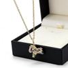 Luoxi Temple S925 Silver Zodiac Horse Necklace with Colorful Diamonds - 2026 Dopamine Fashion Collection.