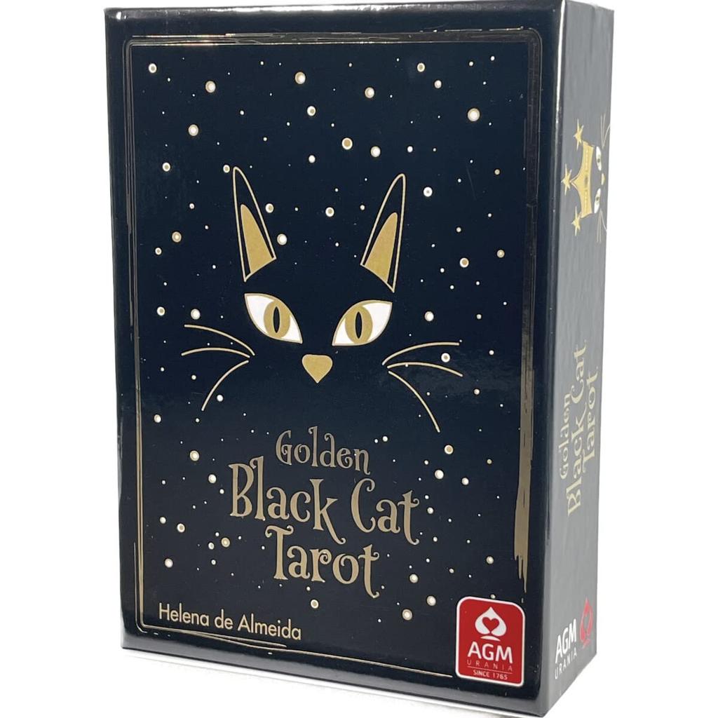 Golden Black Cat 78 Tarot with Japanese Authentic I.I.J Tarot, Cards, Cards, Cat, Instructions,