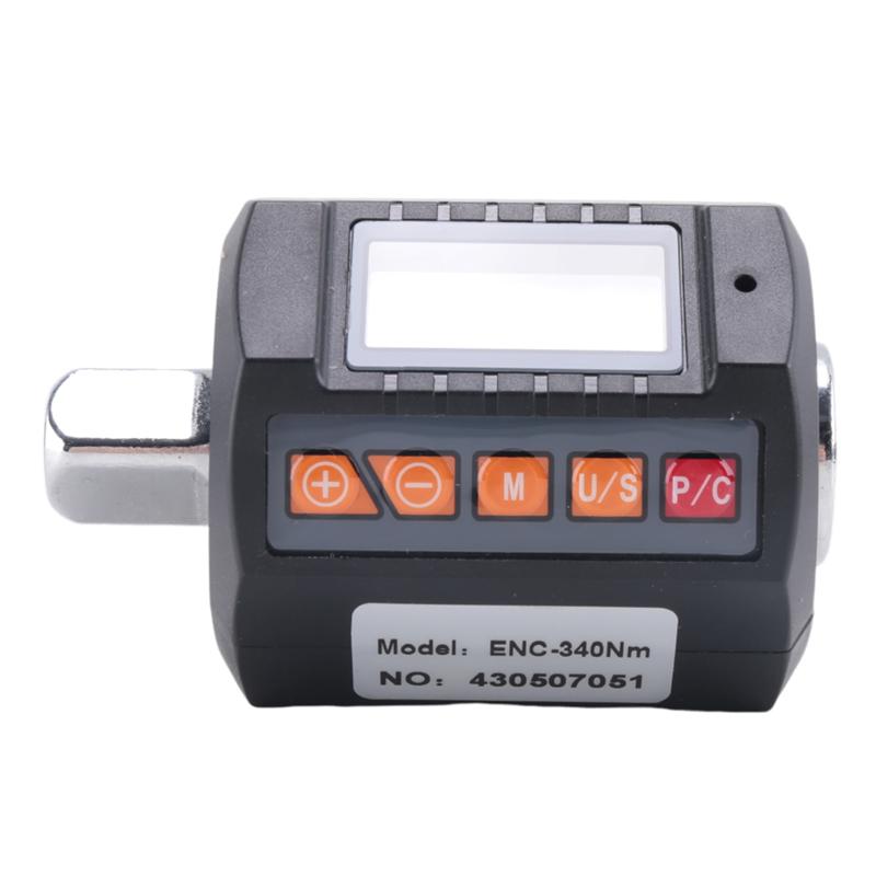 AD23-Digital Display Torque Meter Wrench Tester For 3/8 Inch &1/4 Inch High Accuracy Torque Units For Car Repairs 340Nm Easy To