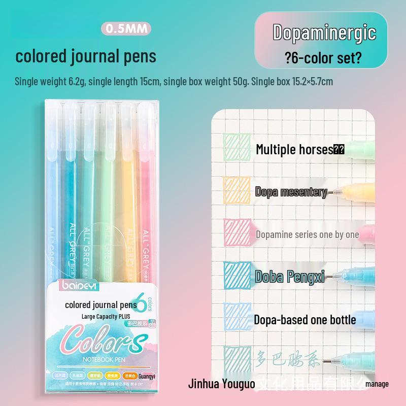 Colorful Acrylic Neutral Pen: Kids' Graffiti, Student Planner, Highlight Marker