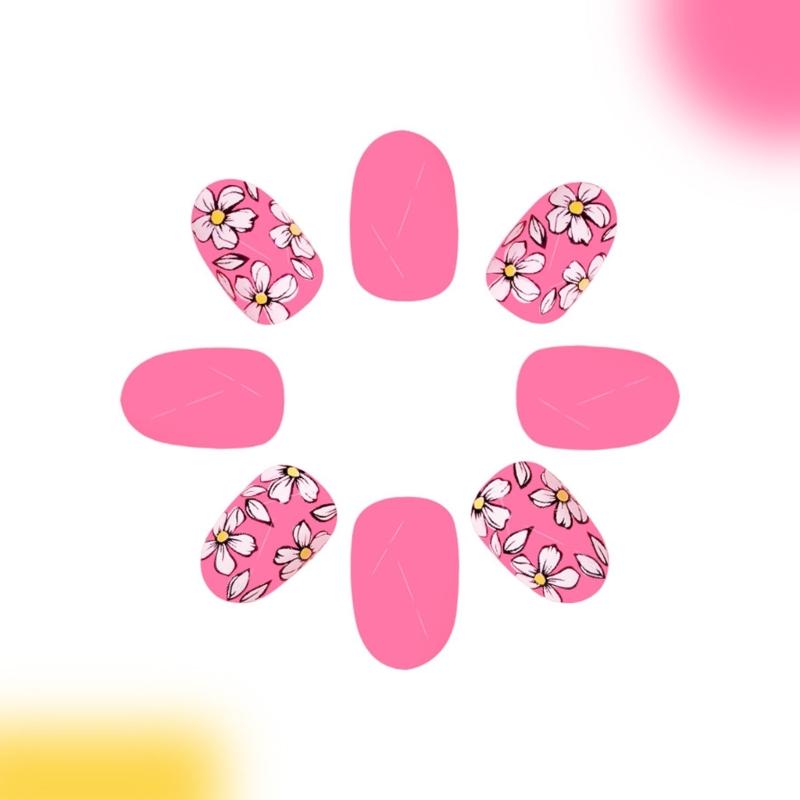 Press on Nail,Fake Nail Stick Glues on Nail False Nail Acrylic Nail Artificial False Nail for DIY Nail Art Designs