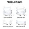 Clear Multilayer Cosmetic Storage Rack Home Accessory for Vanities Desk Sturdy Plastic Makeup Organizers Household Use