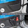 Door Pockets Storage Compatible With 2007-2018 Jeep Wrangler JK JKU 4 Door Metal Side Ert Organizer Box Replace Sagging Net