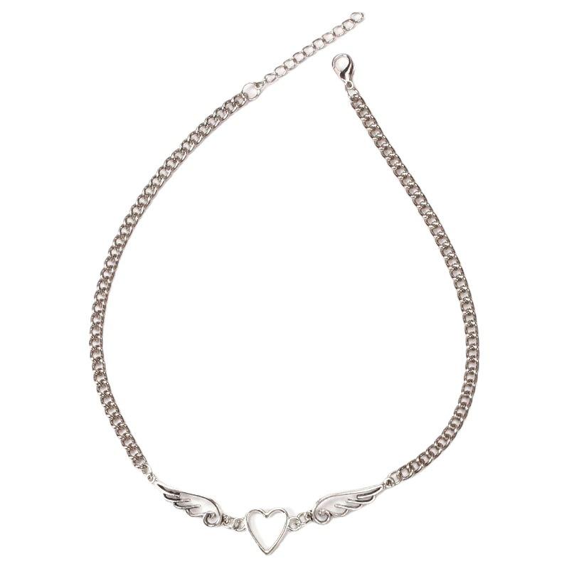 European and American Void Necklace Simple Ins Design Trendy Retro Wings Necklace