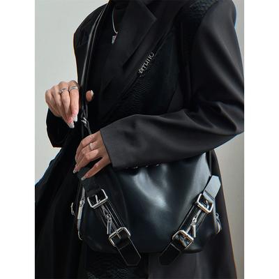 College Style Backpack for Women with High-end Dark Sweet Tote Bag Versatile Hot Girl Multi-purpose One-shoulder Crossbody Bag