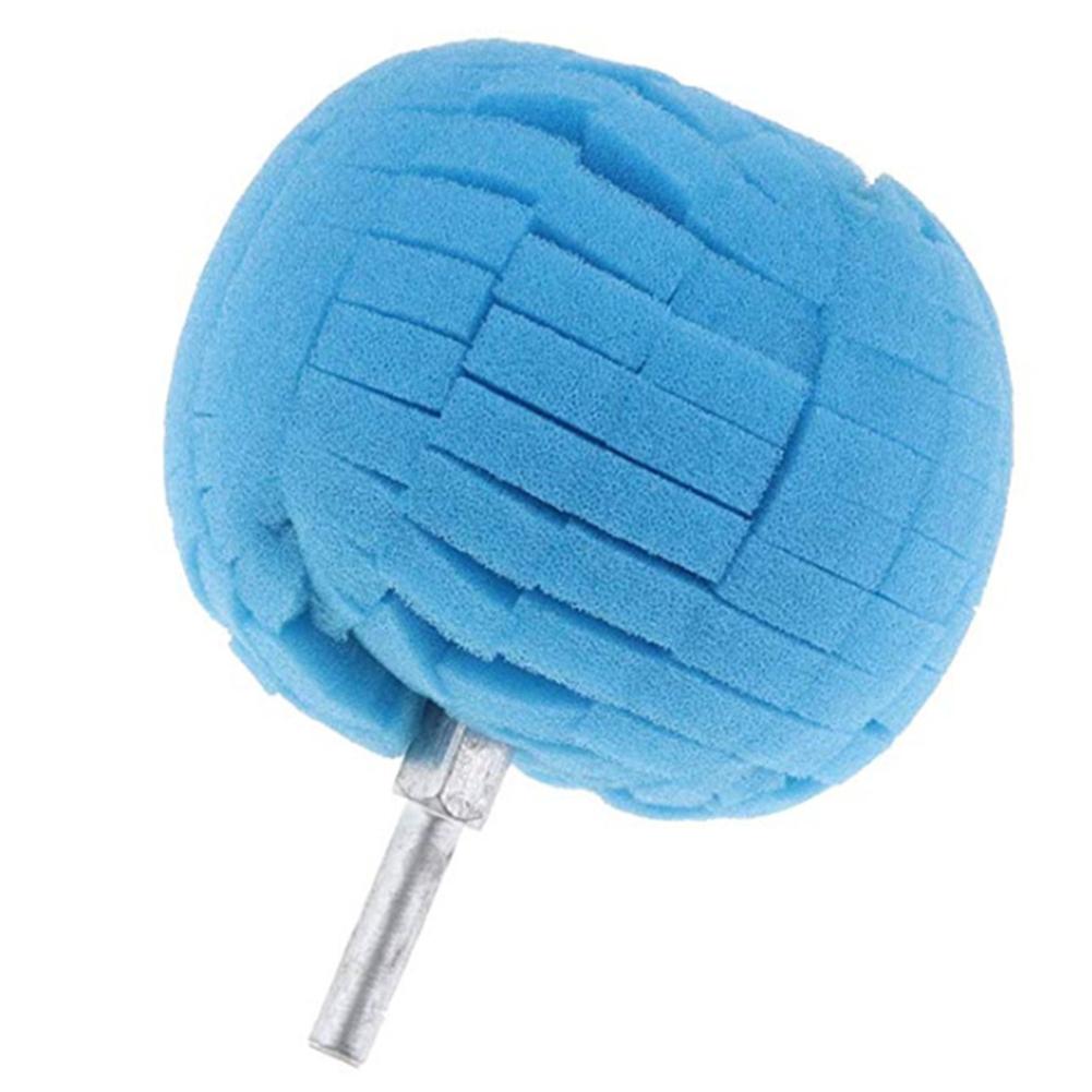 Car Polisher Buffer Pad Drill Ball Foam Buffing Pads Detailed Scratch Polishing Shank Diameter 6mm for Automotive Tire Hub Care