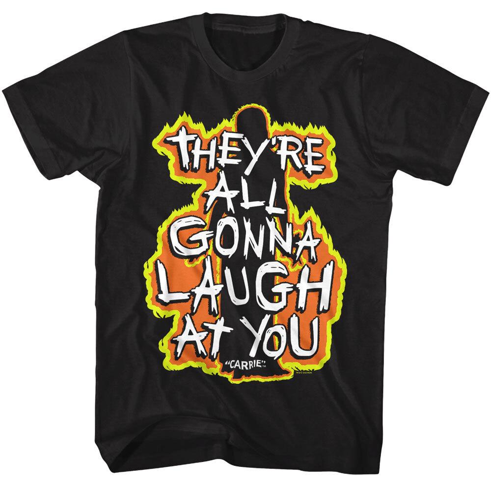 Carrie All Gonna Laugh on Fire Men T Shirt XL
