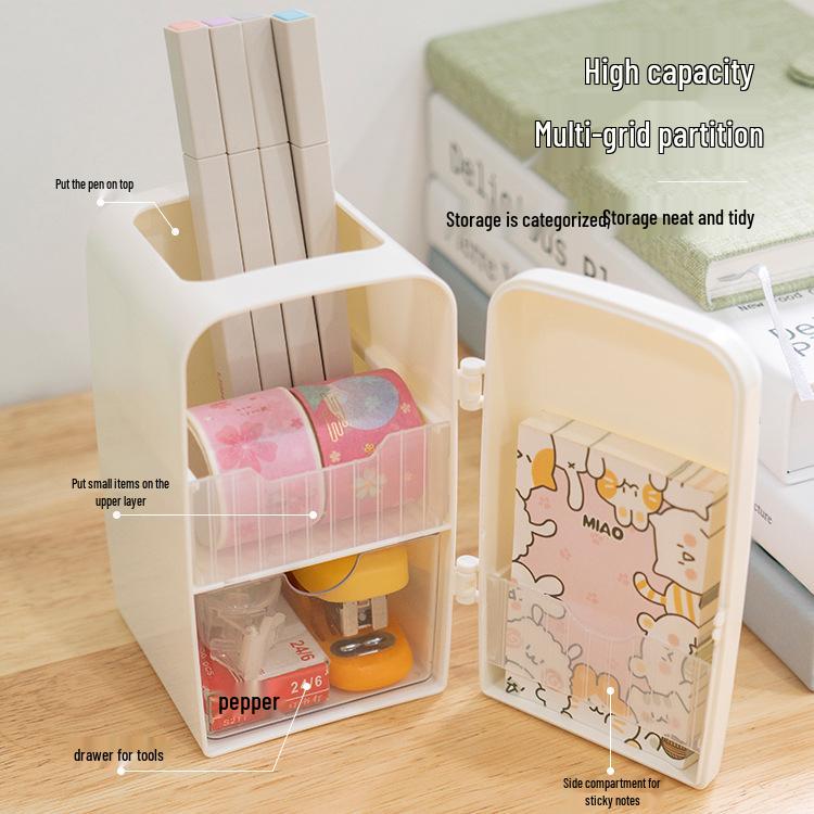 Chic & Cute Multi-Functional Student Desk Organizer and Pencil Case
