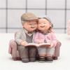 DIY Ornaments Home Decoration Sweety Lovers Grandparents Model Lovers Figurine Couples Figurine