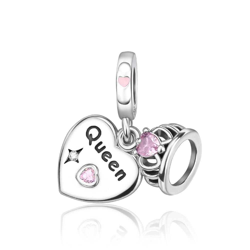 925 Silver Luminous Firefly Love Guitar Beads Pendant Fit Bracelet DIY Women Jewelry Gift