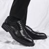 Business dress casual shoes British groom leather heightening suit soft sole wedding leather shoes men's spring job