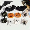 Stylish Acrylic Hair Clamps Halloween Claw Clip, Cute Headdress, Glitter Bat Pumpkin Trendy Accessories for Girls Black Cat Spider Ghost Pattern Women