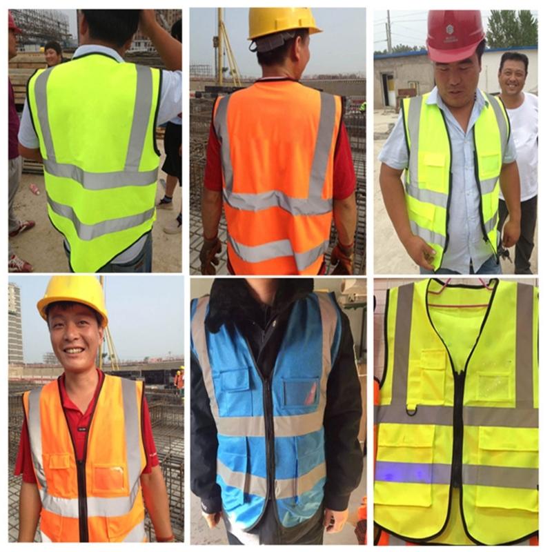 High Visibility Reflective Vest Yellow Reflective Vest Lightweight Breathable Vest for Car Safety Stay Safe On the Road