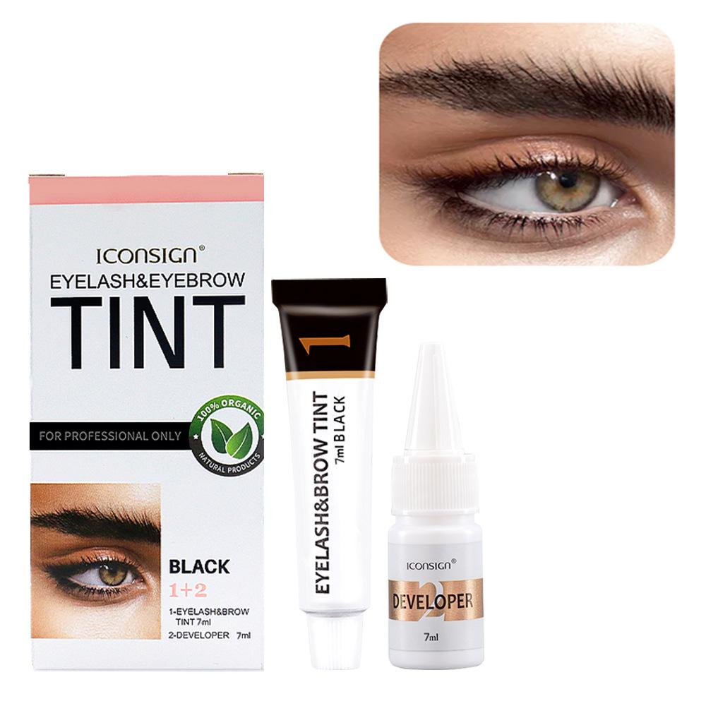 1SET Eyebrow Dye Set Wild Eyebrow Dye Waterproof, sweatproof, quick-drying eyebrow dye cream