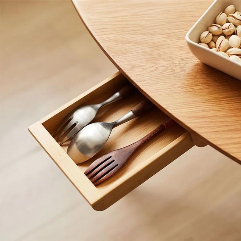 Saving Under Desk Natural Decoration Drawer Home Storage Wooden Storage Drawer Stationery Container
