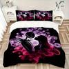 3pcs Romantic Sally Jack Bedding Set, Including 1 Quilt Cover and 2 Pillow Shams, Without Filling, Soft and Comfortable Home Bedroom Fabric, Fash