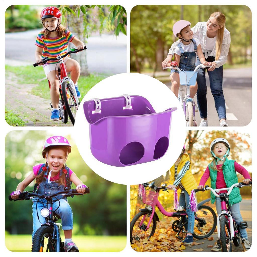 Kids Bike Doll Seat Basket With Holder Straps For Kid Bicycle Handlebar Decorate Baby Bicycle Baby Seat Doll Seat Basket