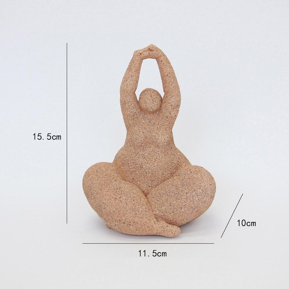 

1PCS Red Sandstone Woman Statue-Classic Resin Sculpture with Elegant Pose, Ideal for Living Room,Bedroom,or Hallway Decor