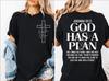 Jeremiah 2911 God Has A Plan Christian T Shirt Unisex Bible Verse Faith Based Scripture Cross Graphic Tee Summer Casual Fashion