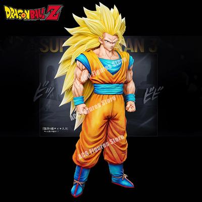 31.5cm/12.4in Anime Dragon Ball Figure Super Saiyan 3 Goku Action Figures Pvc Statue Desktop Ornamen Set Model Toys Gifts