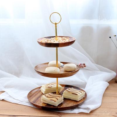 1PCS Double-Layer/Three-Layer Dried Fruit Tray Dessert Snack Dish Wedding Dessert Candy Dried Fruit Tray