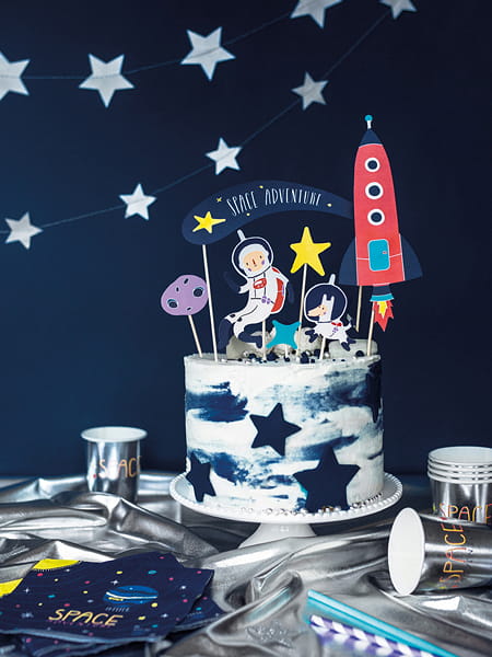 Toppery Na Tort Kosmos 7Szt Topper