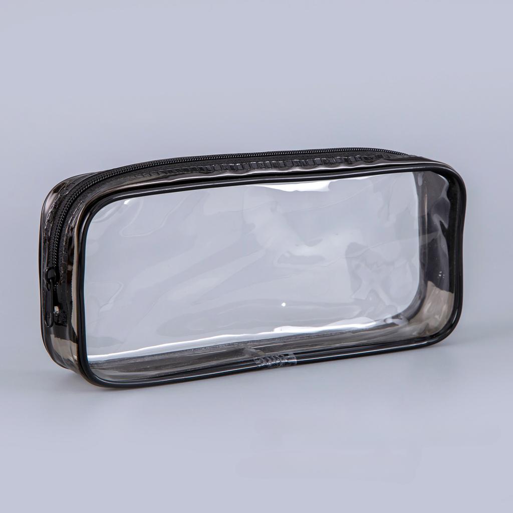 Kawaii Transparent Pencil Case Large Capacity Waterproof Pen Box for Girls Cosmetic Bag Stationery Office School Supplies