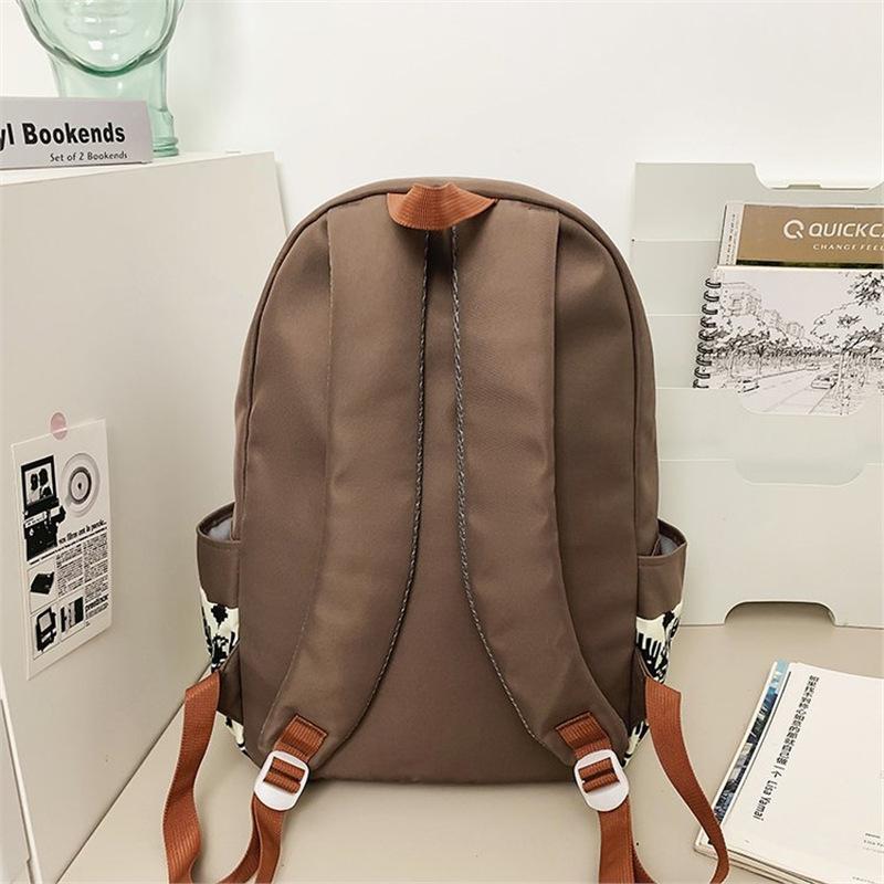 Schultasche Freizeitrucksack Damen Nylon bedruckt Studenten Schultasche Einfacher Rucksack Großhandel Mittelschüler Schultasche Rucksack Herren