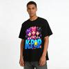 Cute Little Devil K-pop Girl Group Print T-shirt Sweet Cool Style Loose Casual Top For Teen Girls Pure cotton T-shirt