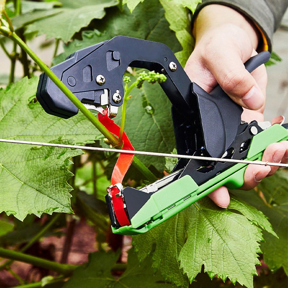 Tying Machine Plant Garden Plant Tapetool Tapener +10/20 Rolls Tape Set for Vegetable Grape Tomato Cucumber Pepper Flower