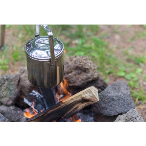 ZEBRA Stainless Steel Loop Handle Billy Can Pot, 10cm, 1516100