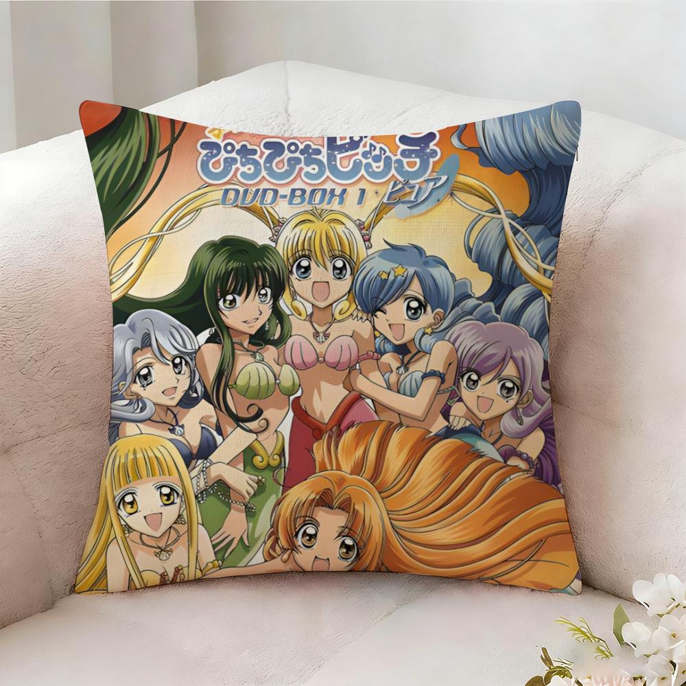 Mermaid Melody Ppichi Pichi Pitch Pillow Case Pillowcase Doublesided Printed Sofa Cushion Bedroom Headboard Pillow