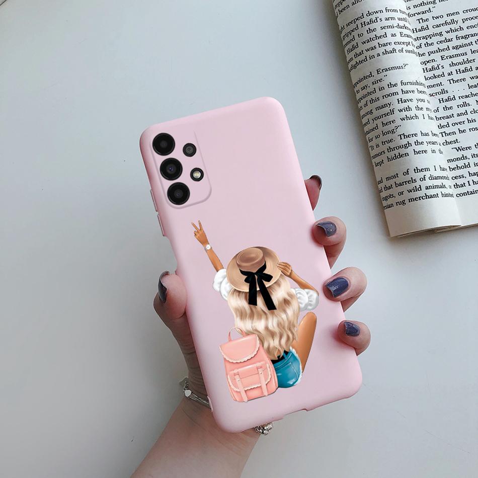 For Cover Samsung Galaxy A13 A33 A53 A73 5G Beautiful Girl Soft Silicone Case For Samsung A13 4G A 13 A135F GalaxyA13 Funda Case
