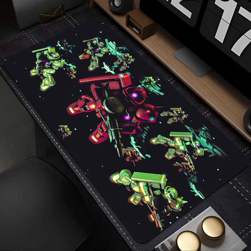 Mouse Pad Mechanical Warrior Ggundam Zzaku II Game Rubber Keyboard Pad Laptop Computer Speed Desk Mat Computer Gaming Mousepad