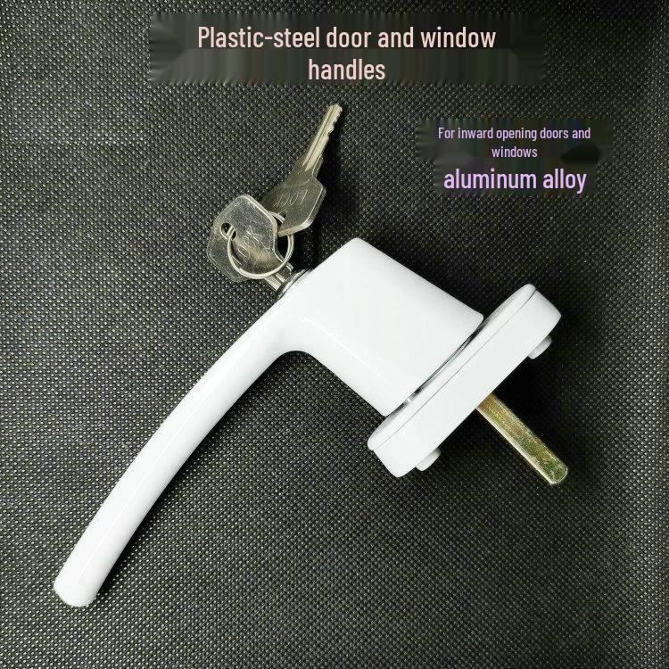 Child-Safe Casement Window Handle: Metal, Lockable with Key