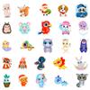 50 Big Eyed Animal Graffiti Stickers Best Selling Waterproof Creative Stationery Stickers Pencil Case
