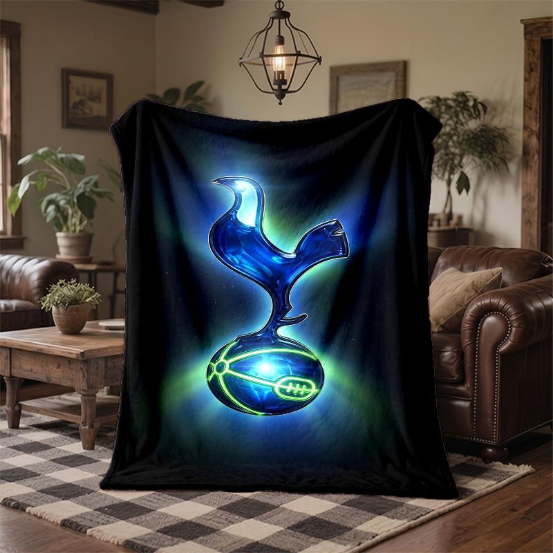 Tottenham Hotspur Print Flannel Blanket Soft Warm Sofa Bed Throw Blanket For Home Office Bedroom