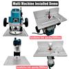 Multifunctional Aluminium Router Table Insert Plate Woodworking Electric Wood Router Flip Plate for Working Benches Router Plate
