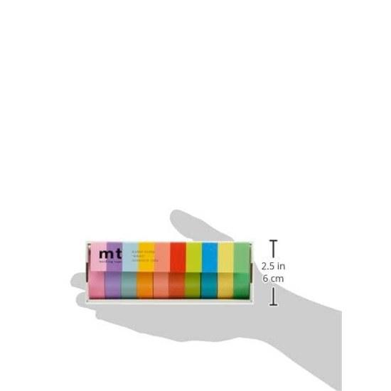 Kamoi Kakoshi Masking Tape Mt 10 Color Set 15mm7m Bright Colors 2 MT10P003R