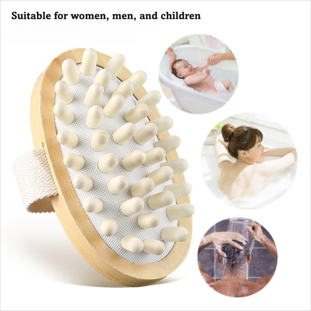 Air Cushion Design Wooden Massager Manual Massage Brush Scalp Massage Brush Muscle Relaxation