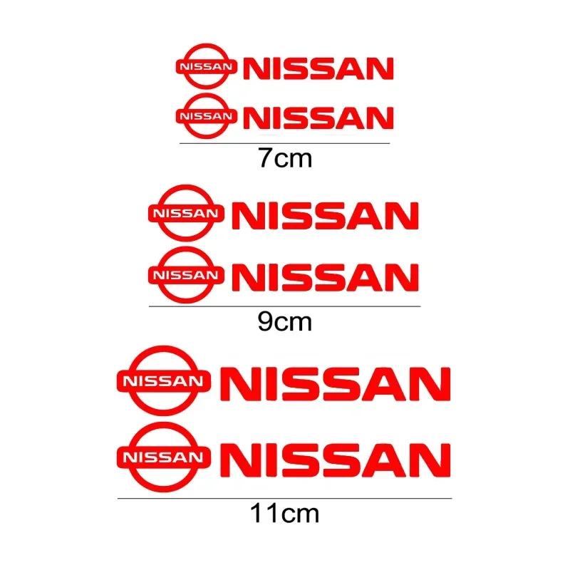 6PCS Car Brake Caliper Vinyl Stickers Wheel Decals for Nissan X-trail Qashqai Rogue Sport Kicks Tiida Altima Versa Juke Leaf
